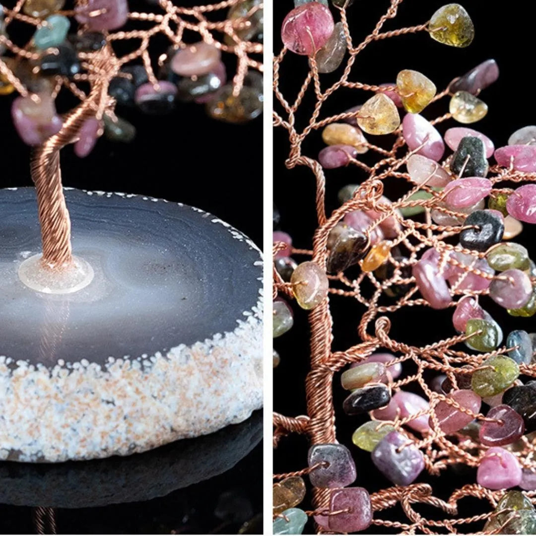 Prospérité – TREE OF LIFE IN TOURMALINE AND AGATE